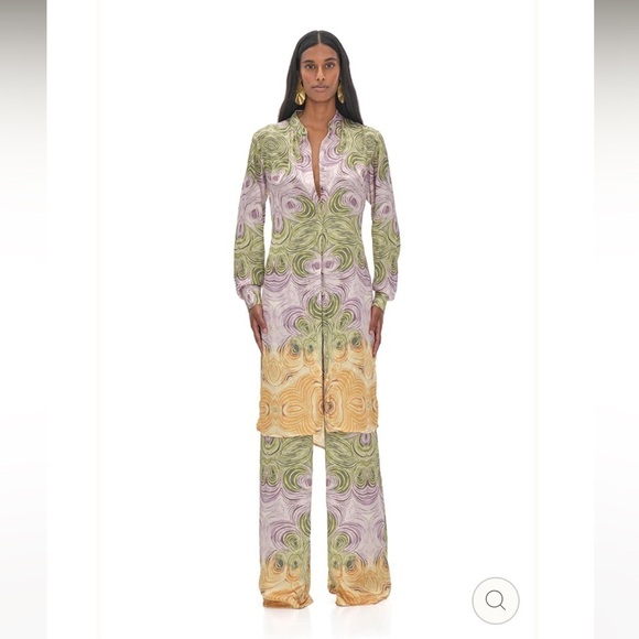 Andrea Iyamah Akacia Tunic in Woodgrain Print - Picture 4 of 16